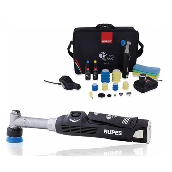 کیت کامل دستگاه پولیش دسته کوتاه دوال اکشن روپس Rupes IBrid HR81M-DLX Dual Action Polisher